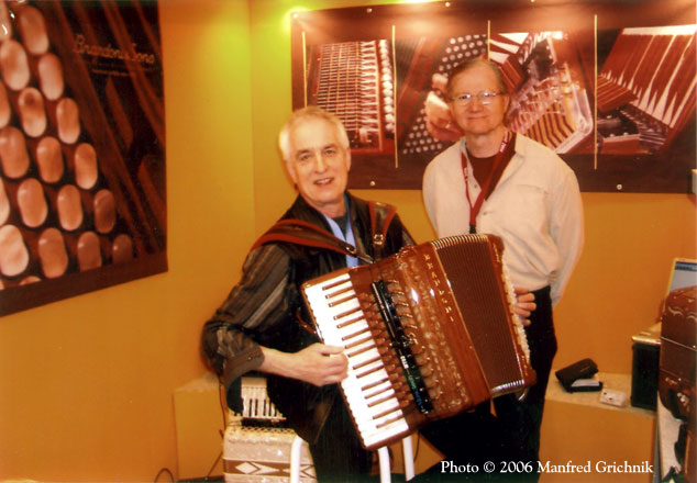 Mario Bruneau with Manfred Grichnik at Musikmesse