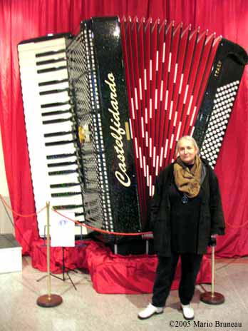 PaoloSoprani Paolo Soprani giant accordion in their Museum