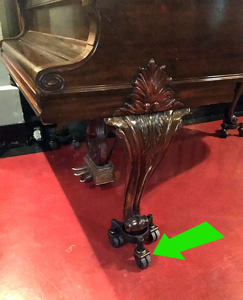 Chariot du piano Steinway ModèleA