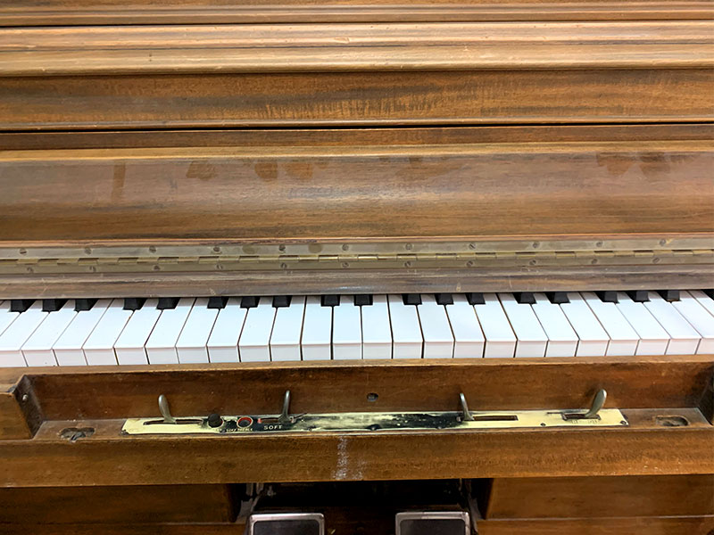 Clavier du Piano mécanique Autopiano Co