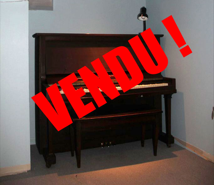 Piano Heintzman upright grand à vendre